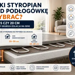 Jaki styropian pod ogrzewanie podłogowe? Rozważ 10, 15 czy 20 cm grubości. Dobra izolacja to ciepło w domu.